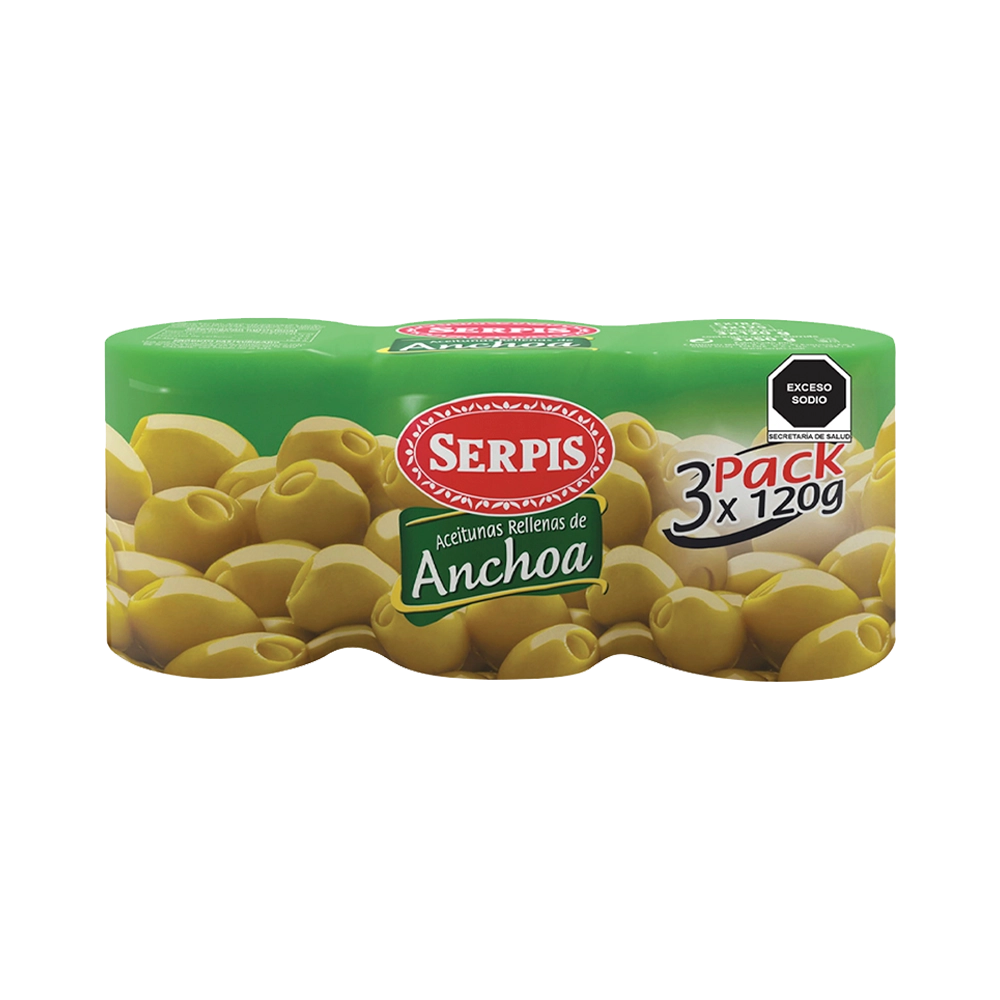 3Pack Aceina Rellena de Anchoa 3 de 120g