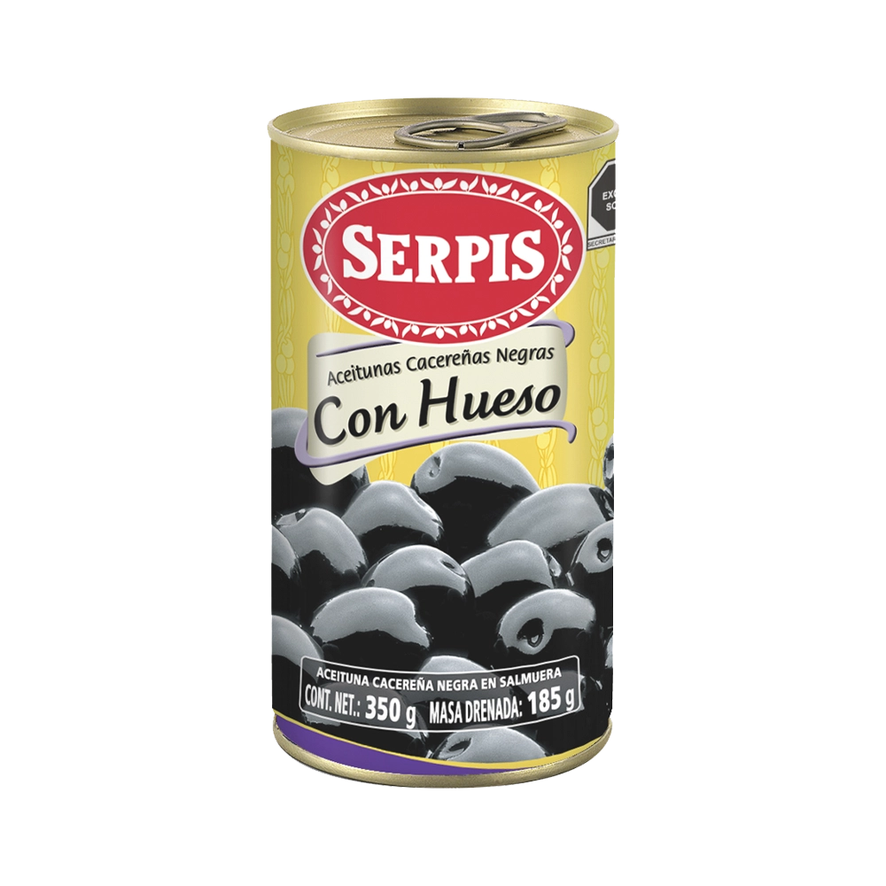Aceituna Negra con Hueso 350g