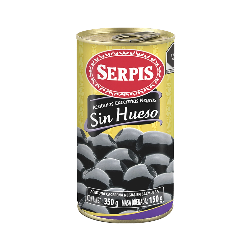 Aceituna Negra sin Hueso 350g